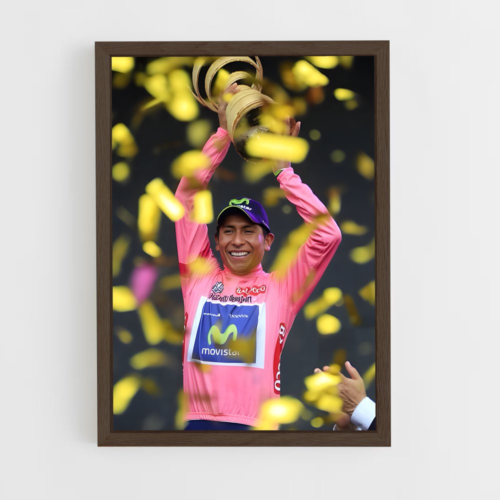 Poster Victoire de Nairo – affiche Cyclisme (vue 5)